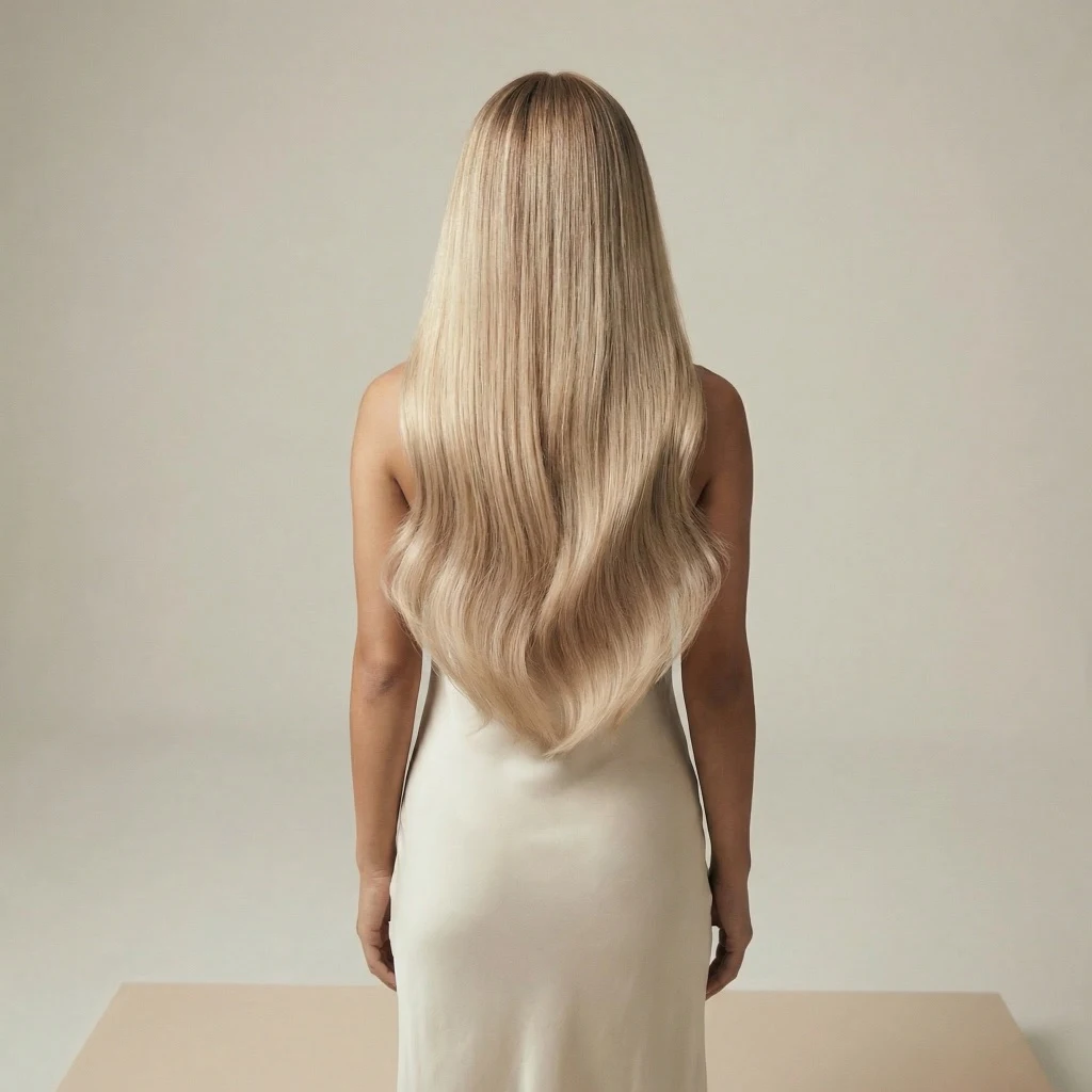 Blonde Extensions – Bildmotiv von Unani Cosmetic